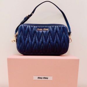 Miu Miu by Prada matelasse clutch wallet wristlet